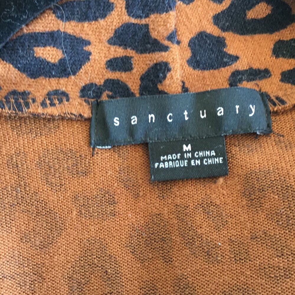 Sanctuary Leopard Print Women's Open Cardigan Sanctuary size medium - Picture 6 of 6